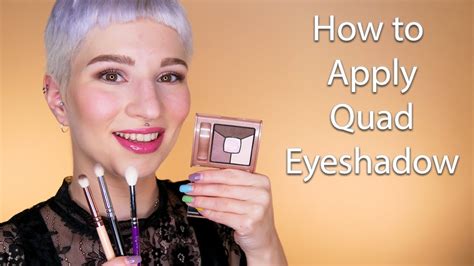 how to apply quad eyeshadow